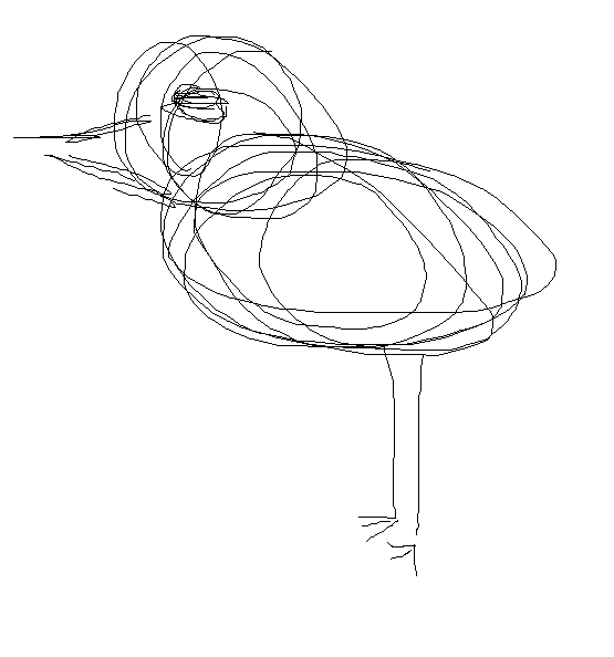 poorly drawn image of a bird